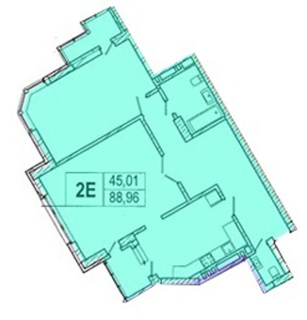 2-комнатная 88.96 м² в ЖК на  ул. Семьи Сосниных, 4А от 25 000 грн/м², Киев