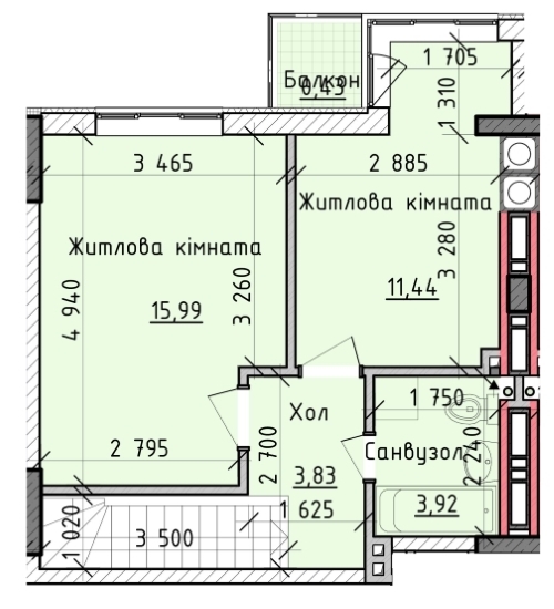 3-кімнатна 74 м² в ЖК Київські Зорі від 14 700 грн/м², м. Вишгород