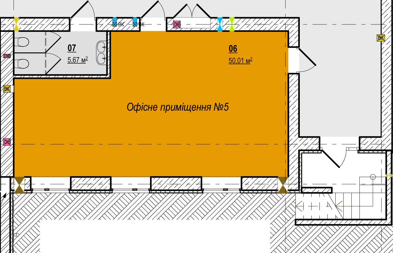 Офіс 50.01 м² в ЖК Вишгород Сіті Парк від забудовника, м. Вишгород