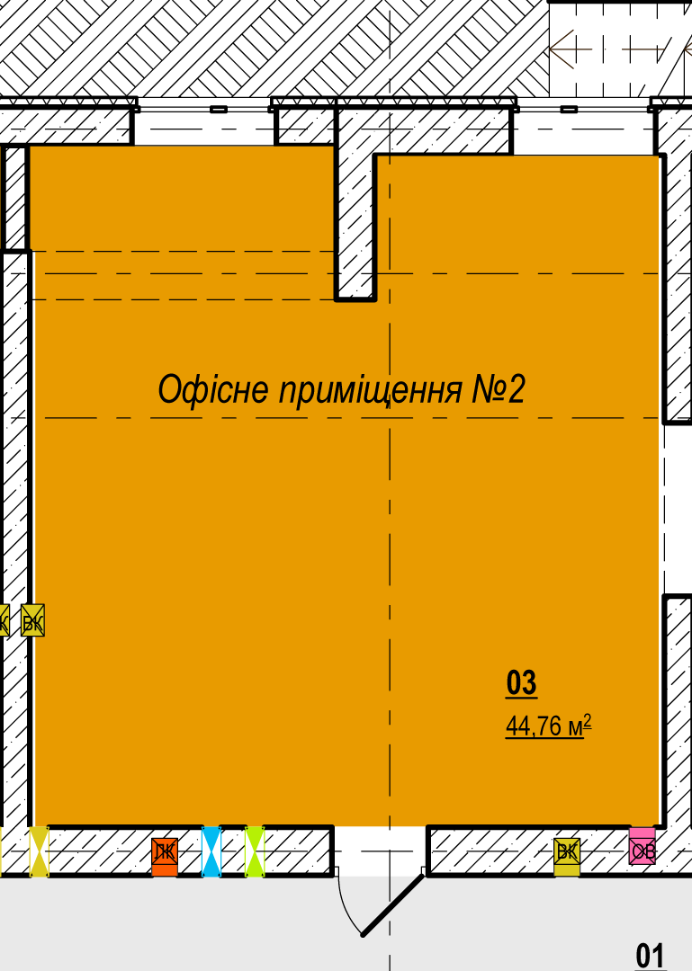 Офіс 44.76 м² в ЖК Вишгород Сіті Парк від забудовника, м. Вишгород