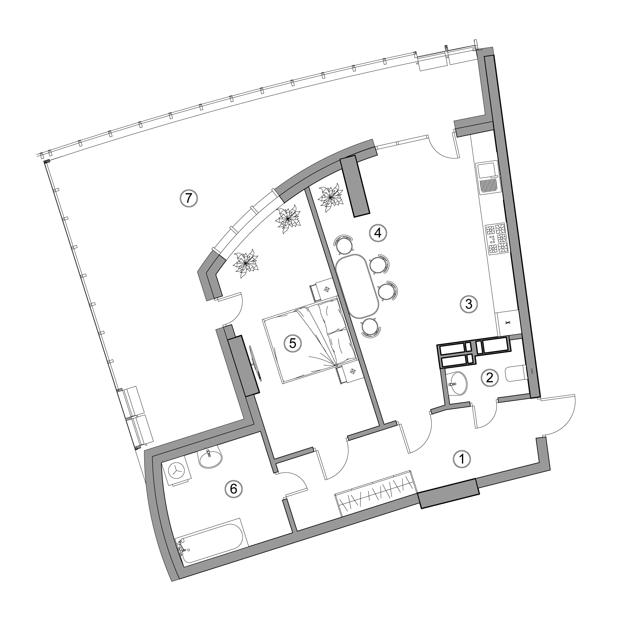 2-кімнатна 70.88 м² в ЖК Aria від 39 500 грн/м², Київ
