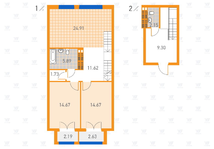 2-комнатная 89.76 м² в ЖК SOLAR CITY от 20 700 грн/м², Киев