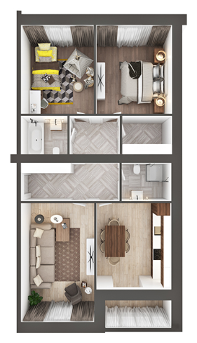 3-комнатная 86.48 м² в ЖК SkyCity от 20 000 грн/м², г. Борисполь