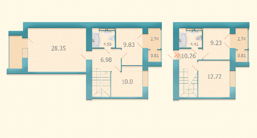 4-кімнатна 105.66 м² в ЖК Козацький від 22 000 грн/м², Київ