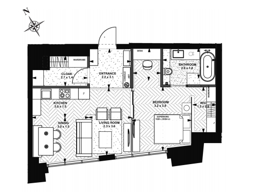 1-комнатная 53.5 м² в ЖК Linden Luxury Residences от 108 650 грн/м², Киев