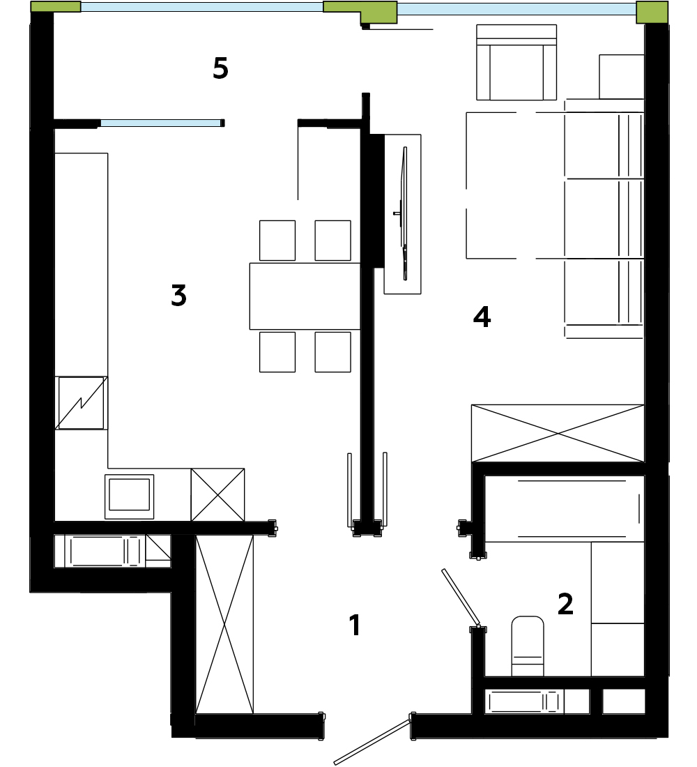 1-кімнатна 44.44 м² в ЖК Madison Gardens від 14 300 грн/м², м. Бровари
