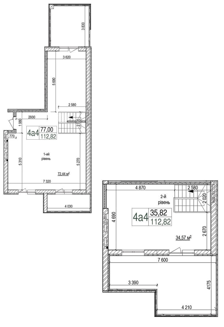 4-кімнатна 112.82 м² в ЖК Панорама від забудовника, Київ