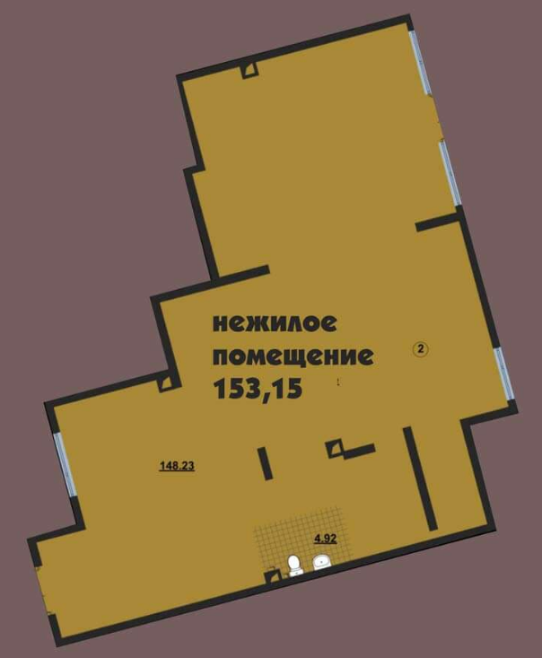 Помещение свободного назначения 153.15 м² в ЖК Paradise Avenue от застройщика, с. Крюковщина