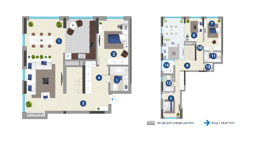 Двухуровневая 158.61 м² в ЖК Славутич 2.0 от 21 000 грн/м², Киев