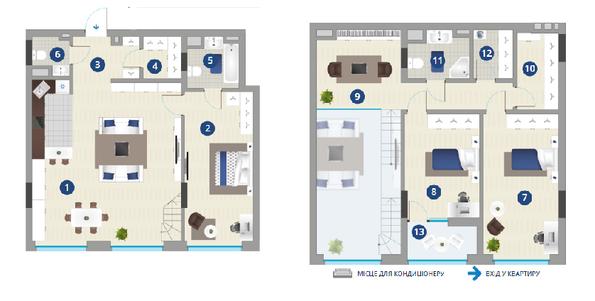 Двухуровневая 150.55 м² в ЖК Славутич 2.0 от 21 000 грн/м², Киев