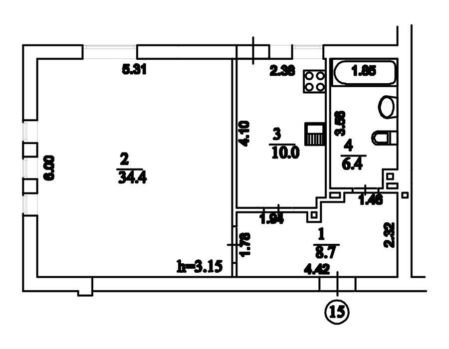 2-кімнатна 59.5 м² в ЖК Comfort Club від 36 350 грн/м², Київ