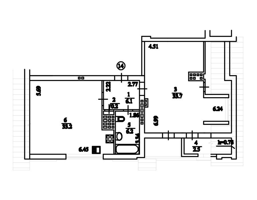 2-кімнатна 83.4 м² в ЖК Comfort Club від 27 500 грн/м², Київ