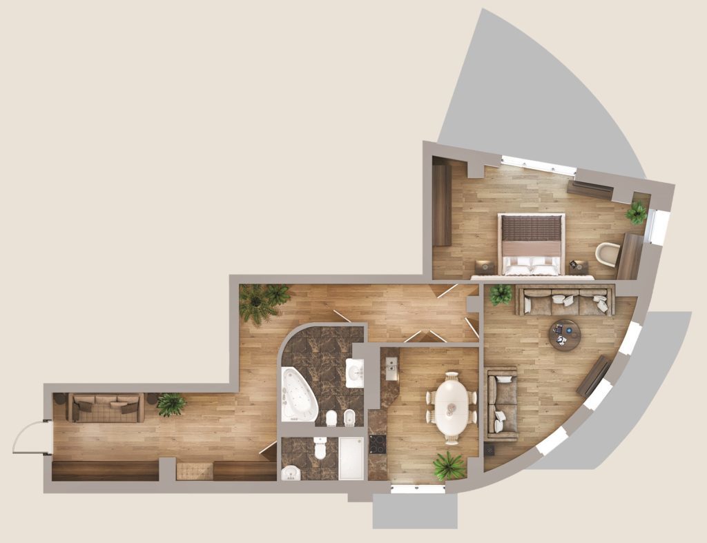2-кімнатна 102.25 м² в КБ Патріарх Хол від 69 450 грн/м², Київ