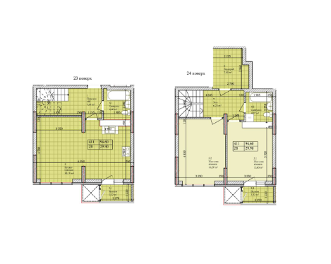 2-кімнатна 92.6 м² в ЖК Багговутівський від 28 000 грн/м², Київ