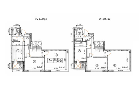 Двухуровневая 132.86 м² в ЖК Бережанский от 22 000 грн/м², Киев