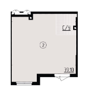 Помещение свободного назначения 39.1 м² в ЖК Praga-2 от застройщика, Киев