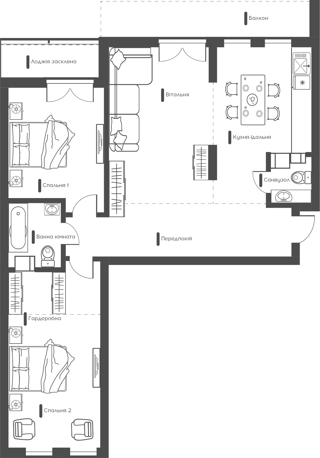 3-комнатная 100.42 м² в ЖК Happy House от 25 850 грн/м², Киев