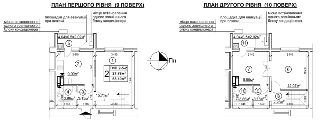 2-кімнатна 68.1 м² в ЖК Квартал Тарасівський від 11 750 грн/м², с. Тарасівка