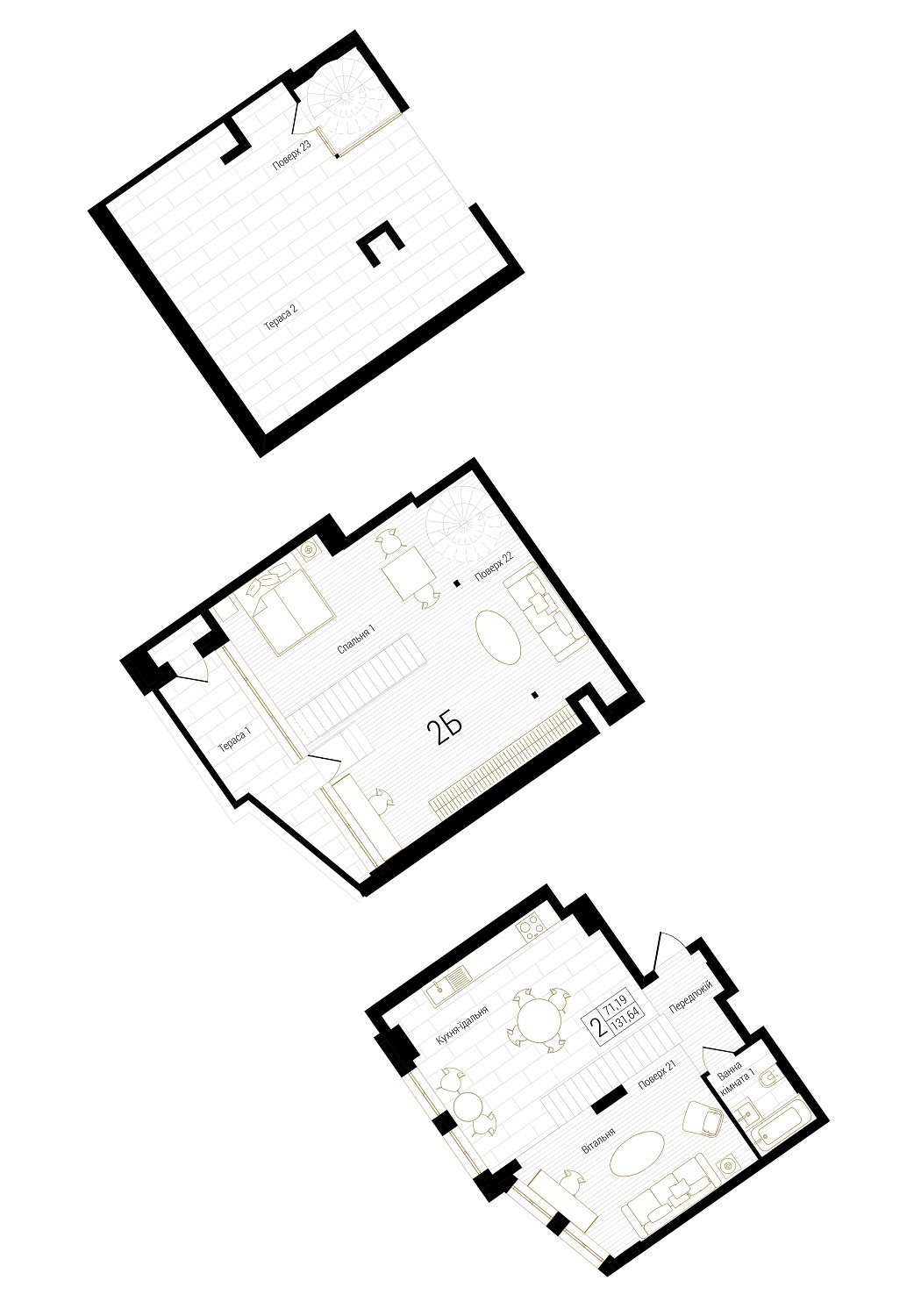 Дворівнева 129.1 м² в ЖК New York Concept House від 63 050 грн/м², Київ