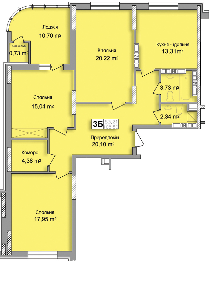 3-кімнатна 108.5 м² в ЖК по вул. Ю. Кондратюка від 25 700 грн/м², Київ