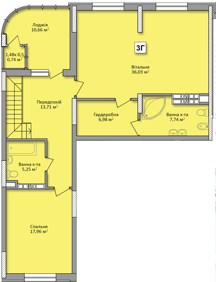 Дворівнева 201.85 м² в ЖК по вул. Ю. Кондратюка від 21 500 грн/м², Київ