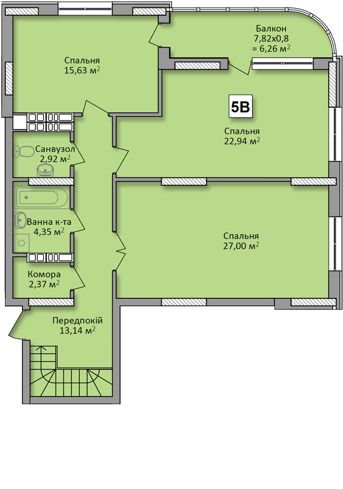 Дворівнева 192.33 м² в ЖК по вул. Ю. Кондратюка від 21 500 грн/м², Київ