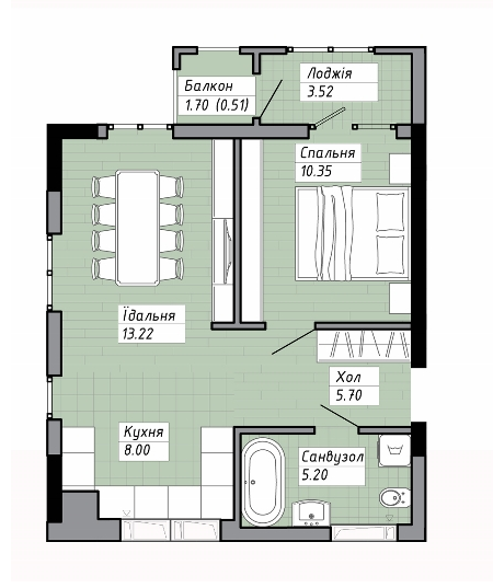 1-кімнатна 46.5 м² в ЖК на вул. Героїв УПА, 73 від 20 000 грн/м², Львів