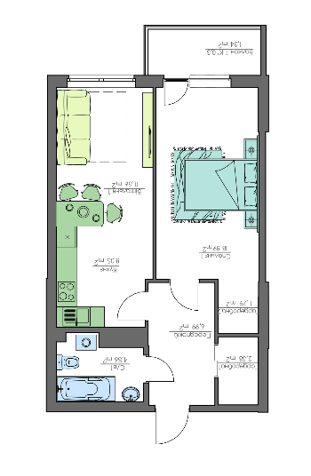 1-кімнатна 55.56 м² в ЖК Home and Park Comfort House від 13 550 грн/м², м. Бориспіль