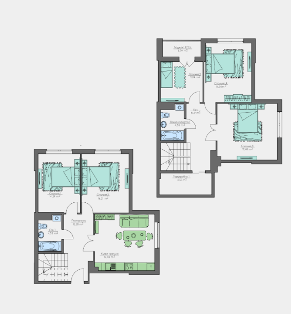 Двухуровневая 135.21 м² в ЖК Home and Park Comfort House от 13 950 грн/м², г. Борисполь