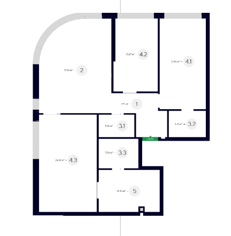 3-кімнатна 114.2 м² в ЖК White Lines від 50 700 грн/м², Київ