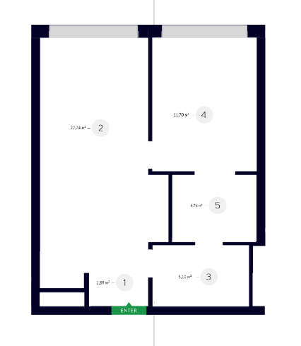 1-кімнатна 46.19 м² в ЖК White Lines від 70 250 грн/м², Київ