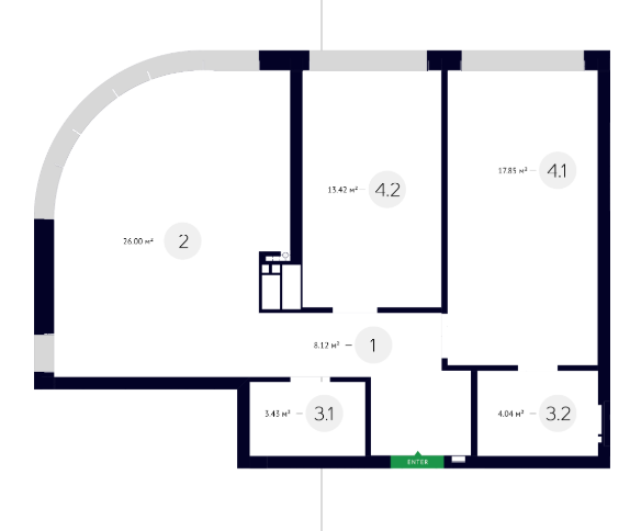 2-кімнатна 72.86 м² в ЖК White Lines від 65 000 грн/м², Київ