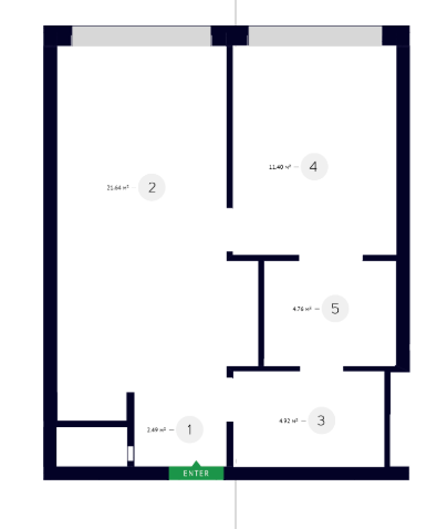 1-кімнатна 45.51 м² в ЖК White Lines від 49 550 грн/м², Київ