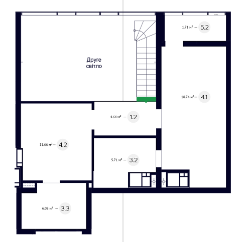 2-кімнатна 97.08 м² в ЖК White Lines від 47 950 грн/м², Київ