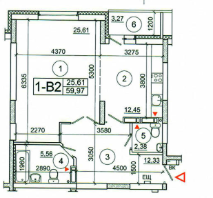 1-кімнатна 59.97 м² в ЖК Еврика від 20 000 грн/м², Київ