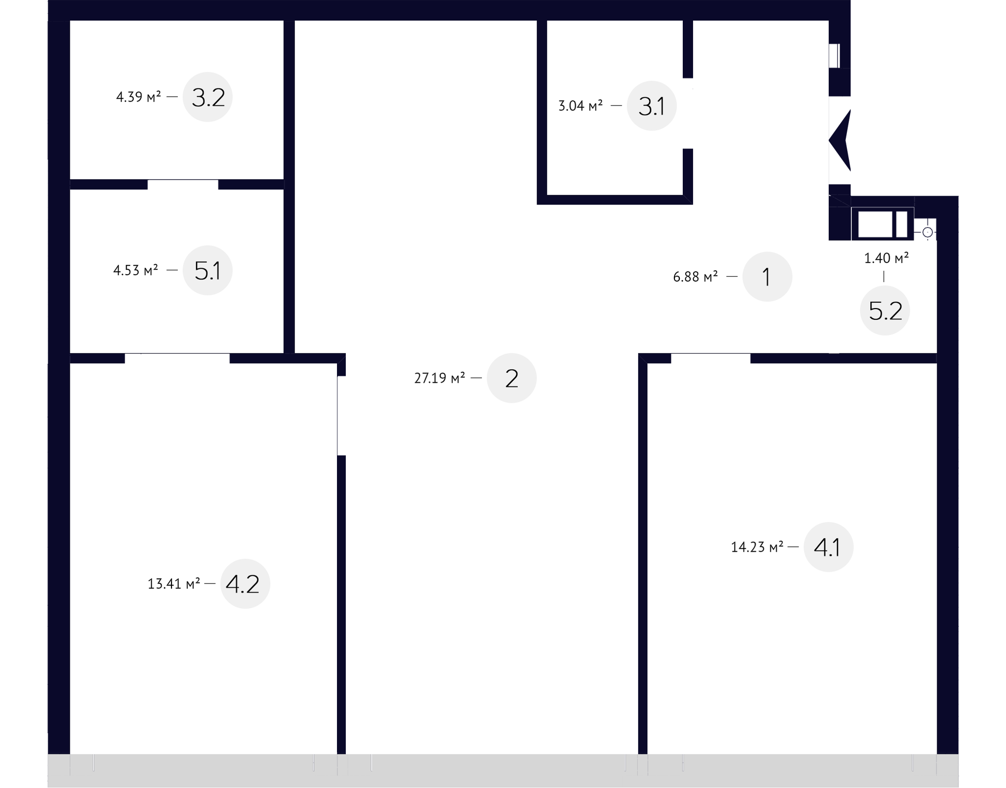 2-кімнатна 75.36 м² в ЖК White Lines від 65 000 грн/м², Київ