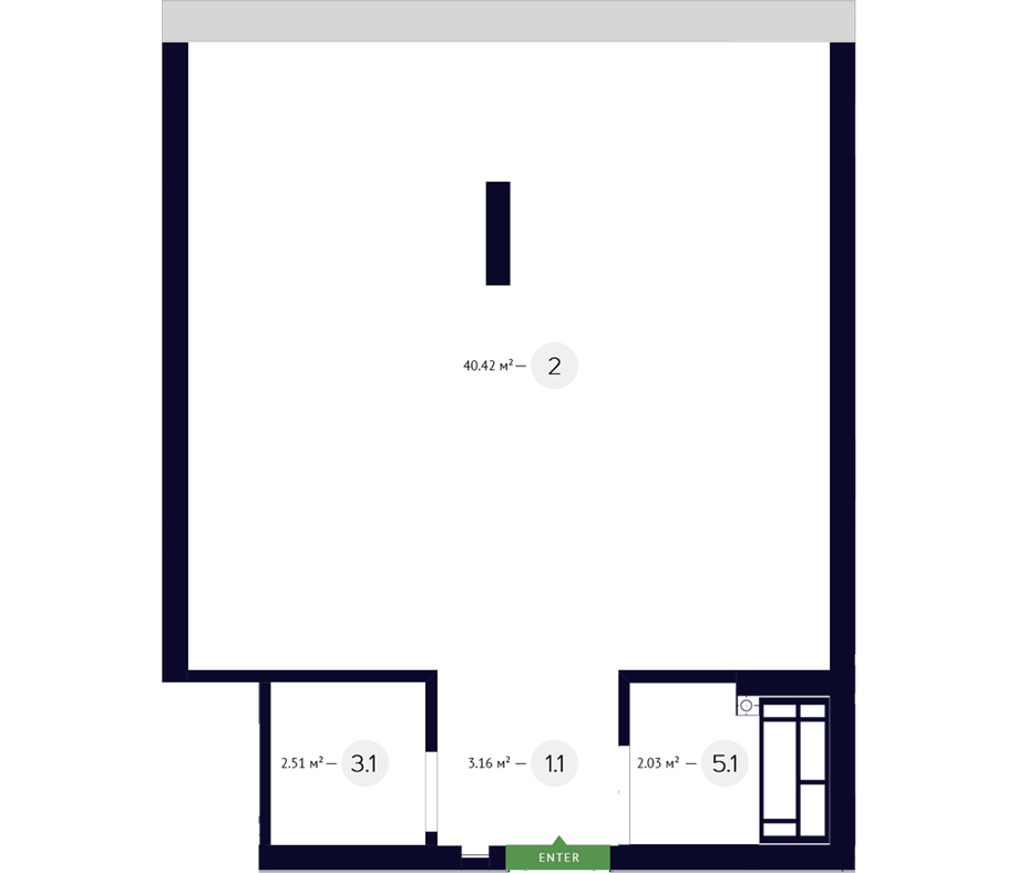 1-кімнатна 82.67 м² в ЖК White Lines від 47 950 грн/м², Київ