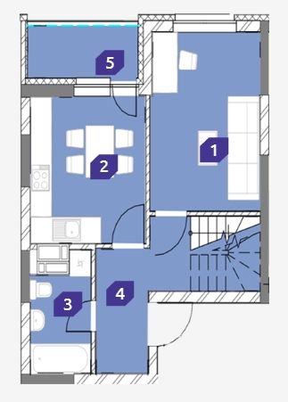 1-комнатная 41.82 м² в ЖК OK`LAND от 29 834 грн/м², Киев