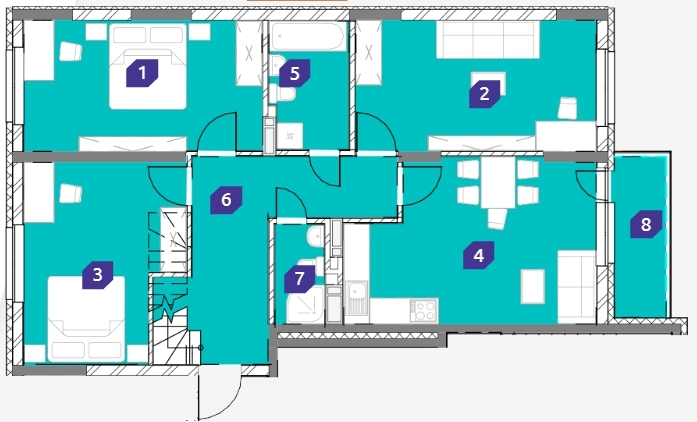 5+ комнат 190.58 м² в ЖК OK`LAND от 27 813 грн/м², Киев