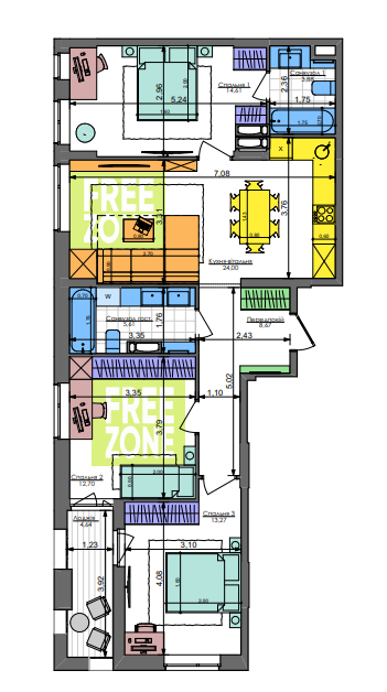 3-кімнатна 85.06 м² в ЖК Комфорт Таун від 35 100 грн/м², Київ