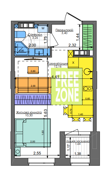 1-кімнатна 30.79 м² в ЖК Комфорт Таун від 44 550 грн/м², Київ