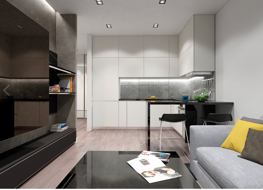 1-кімнатна 50.5 м² в ЖК Central Park від 53 350 грн/м², Київ