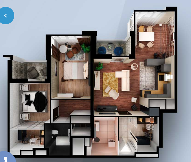 3-кімнатна 98.45 м² в ЖК Central Park від 50 050 грн/м², Київ