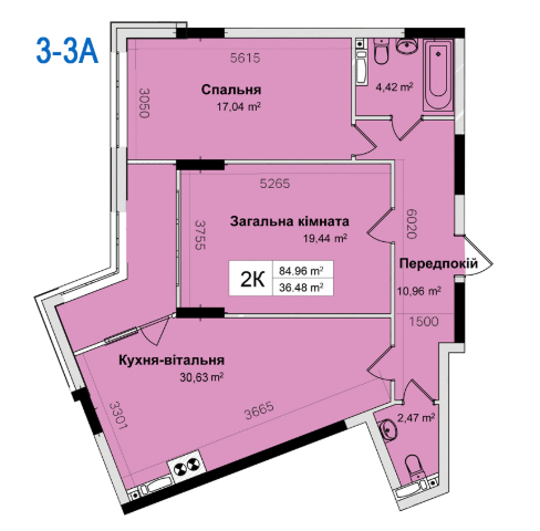 2-комнатная 84.96 м² в ЖК Ривьера от 24 000 грн/м², Киев