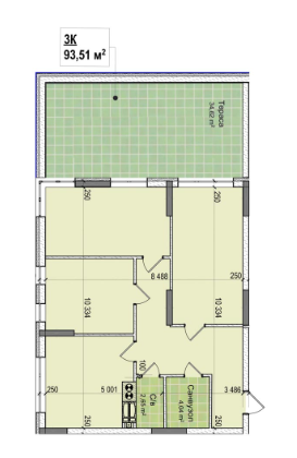 3-комнатная 93.51 м² в ЖК Ривьера от 22 000 грн/м², Киев