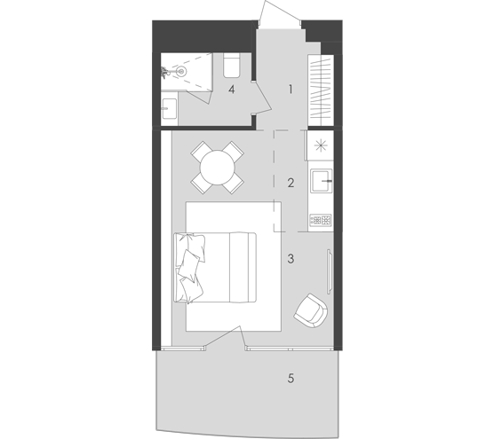 Студія 29.93 м² в  Aura Apart від 30 150 грн/м², Одеса