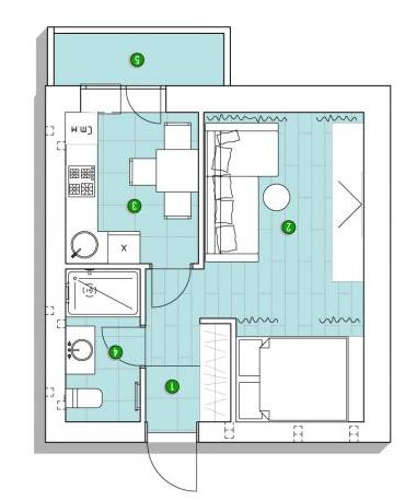 1-кімнатна 32.33 м² в ЖК Центральний від 15 411 грн/м², смт Великодолинське