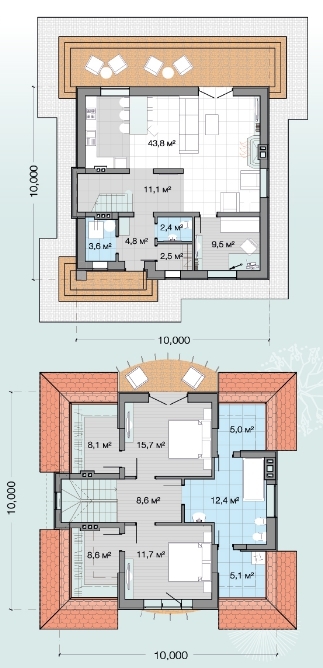 Коттедж 152.9 м² в Резиденция AlpenPark от 52 518 грн/м², пгт Козин