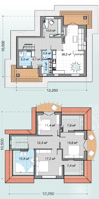 Котедж 163.7 м² в Резиденція AlpenPark від 52 535 грн/м², смт Козин