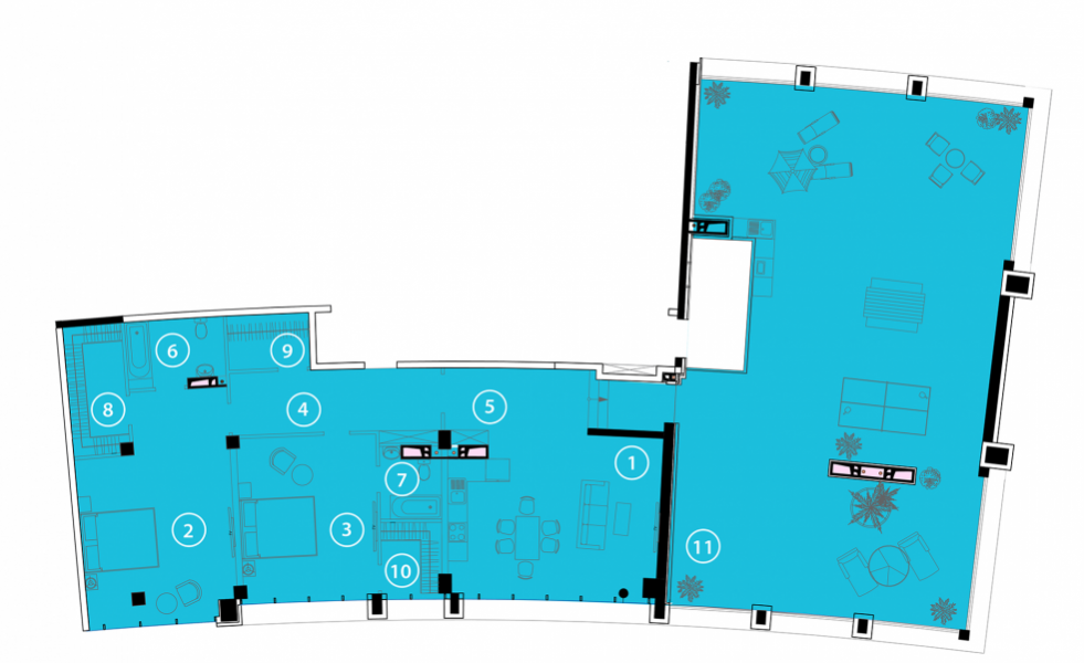 2-комнатная 142.9 м² в ЖК Авторский район от 24 700 грн/м², с. Фонтанка